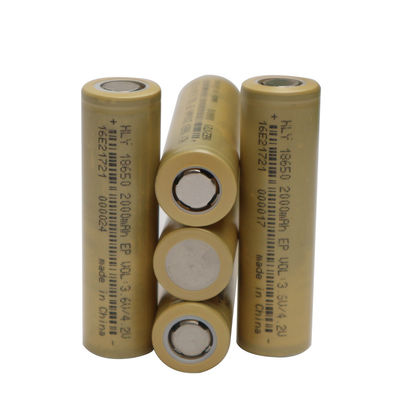 Hoog Tarief 3,6 V-Lithium 500 Cycli2000mah 18650 Batterijcel voor Elektrische gereedschappen