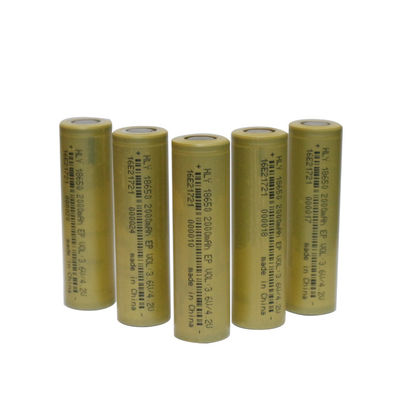 Kc 18650 Cilindrisch Navulbaar Lithium Ion Battery High Energy Density 3.6V 2000mAh