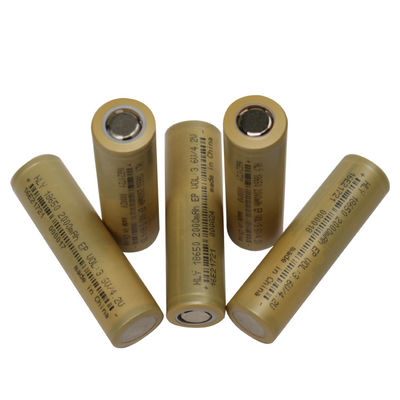 Cilindrisch Lithiumion 18650 Batterij 3,6 navulbare de batterijfcc van v 2000mah