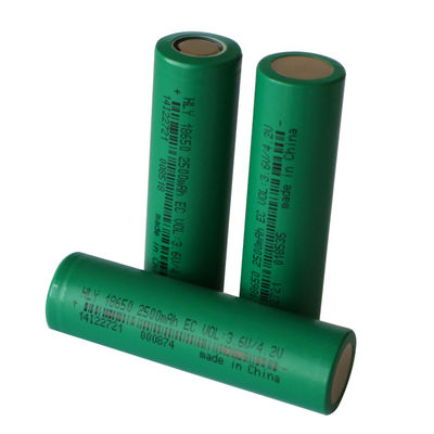3.6v 2500mah Navulbaar Li Ion Battery Cell 18650 voor Elektrische voertuigen