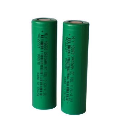 2500mAh 3.6V paste Navulbare Zonnebatterij 18650 Machts aanCel