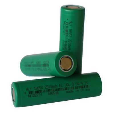2500mAh 3.6V paste Navulbare Zonnebatterij 18650 Machts aanCel