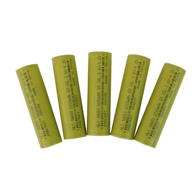 3.6V cilindrisch Hoog Veiligheidslithium Ion Rechargeable Battery Cell 2200mah 18650