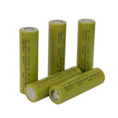 3.6V cilindrisch Hoog Veiligheidslithium Ion Rechargeable Battery Cell 2200mah 18650