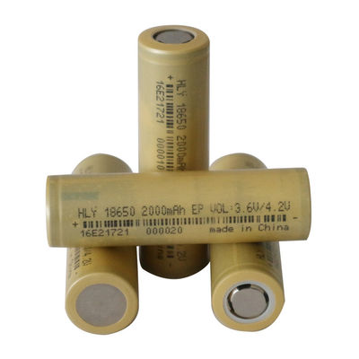 Kc 3,6 Batterij 18650 van het Volt2000mah Lithium Hoge Afvoerkanaalbatterij Met platte kop 500 Keer