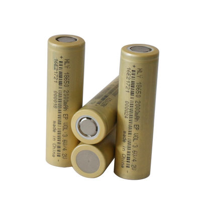Het mobiele Lithium Ion Battery Cells van het Machts Cilindrische Heldere Flitslicht 18650 2000mAh