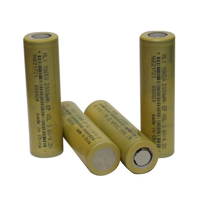 Hoog Rate Capability 18650 Lithium Ion Battery 2000mAh 3.6V voor Elektrische voertuigen