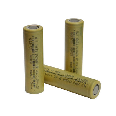 Hoog Rate Capability 18650 Lithium Ion Battery 2000mAh 3.6V voor Elektrische voertuigen