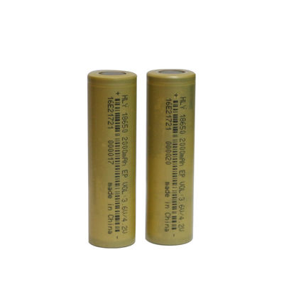 3.6V 2000mAh 18650 Li Ion Rechargeable Solar Battery Cell voor de Elektronika Van de consument
