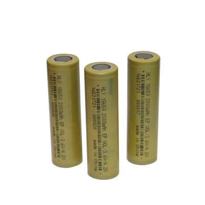 3.6V 2000mAh 18650 Li Ion Rechargeable Solar Battery Cell voor de Elektronika Van de consument