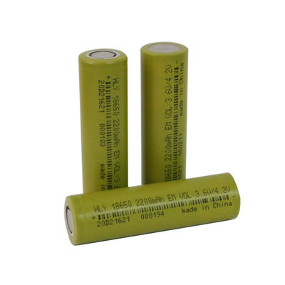 EN62133 18650 de Navulbare Zonnebatterij van 3.6V 2200mAh voor Geleid Flitslicht